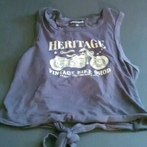 Motorcycle tank crop top